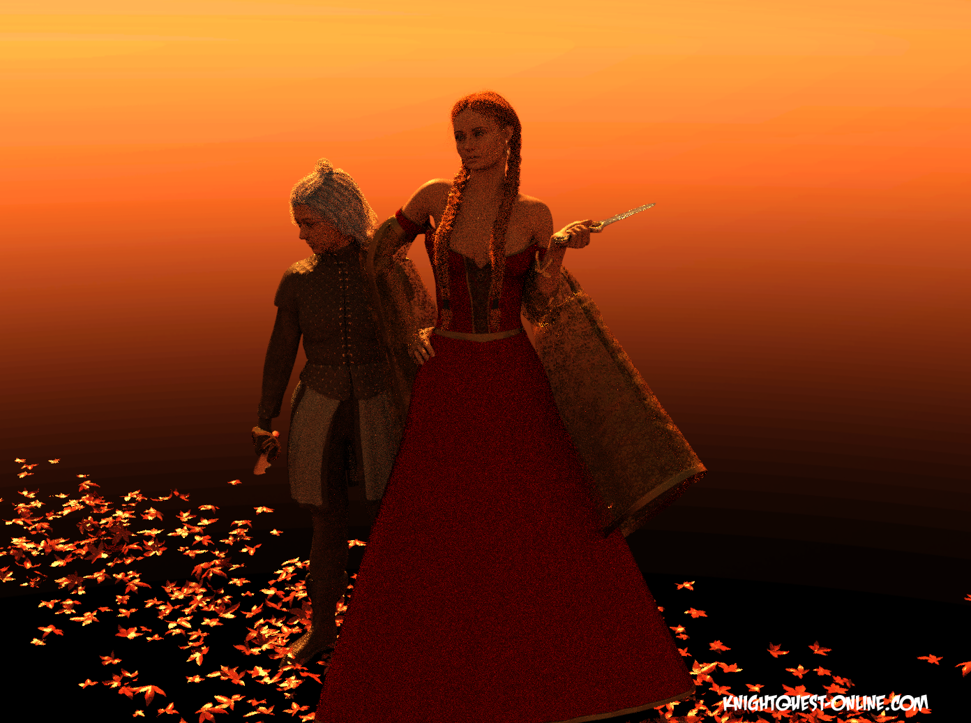 Sansa and Arya Stark